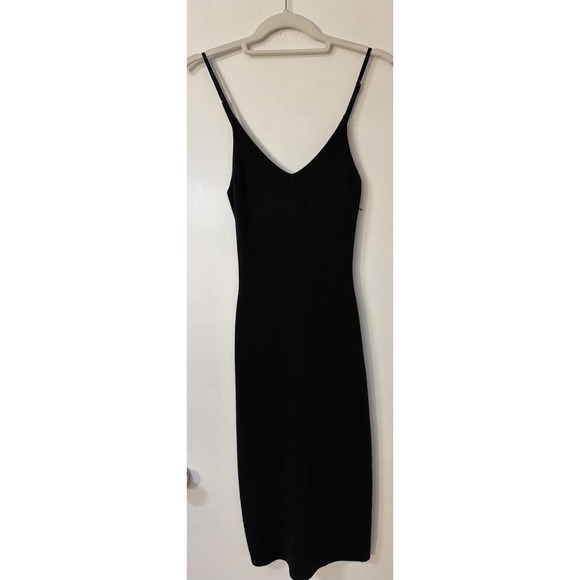 Abercrombie & Fitch Dresses & Skirts - Abercrombie and Fitch Seamless Rib Knit Midi Dress Knee Length Black Sz XS